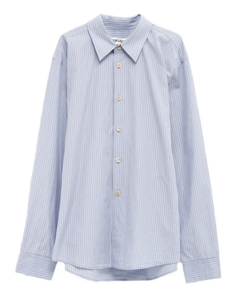 Our Legacy Gestreiftes Precious Hemd - Blau Blau