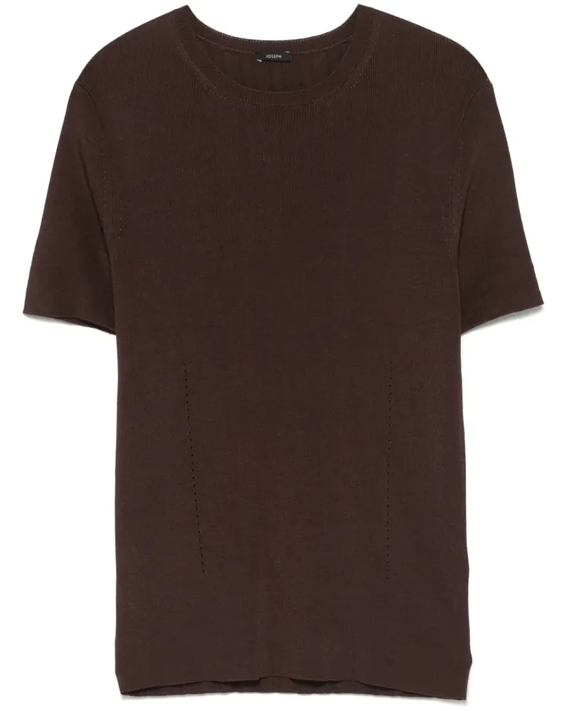 Joseph Geripptes T-Shirt - Braun Braun