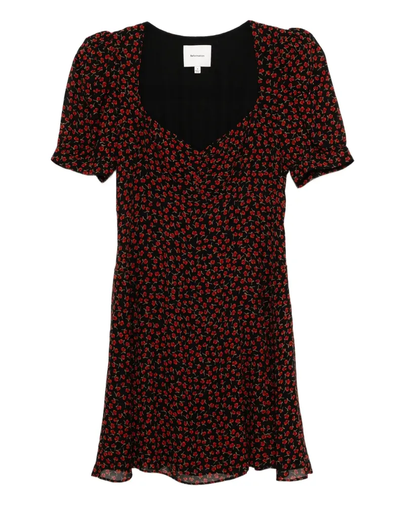 Reformation REBECCA Kleid - Schwarz Schwarz