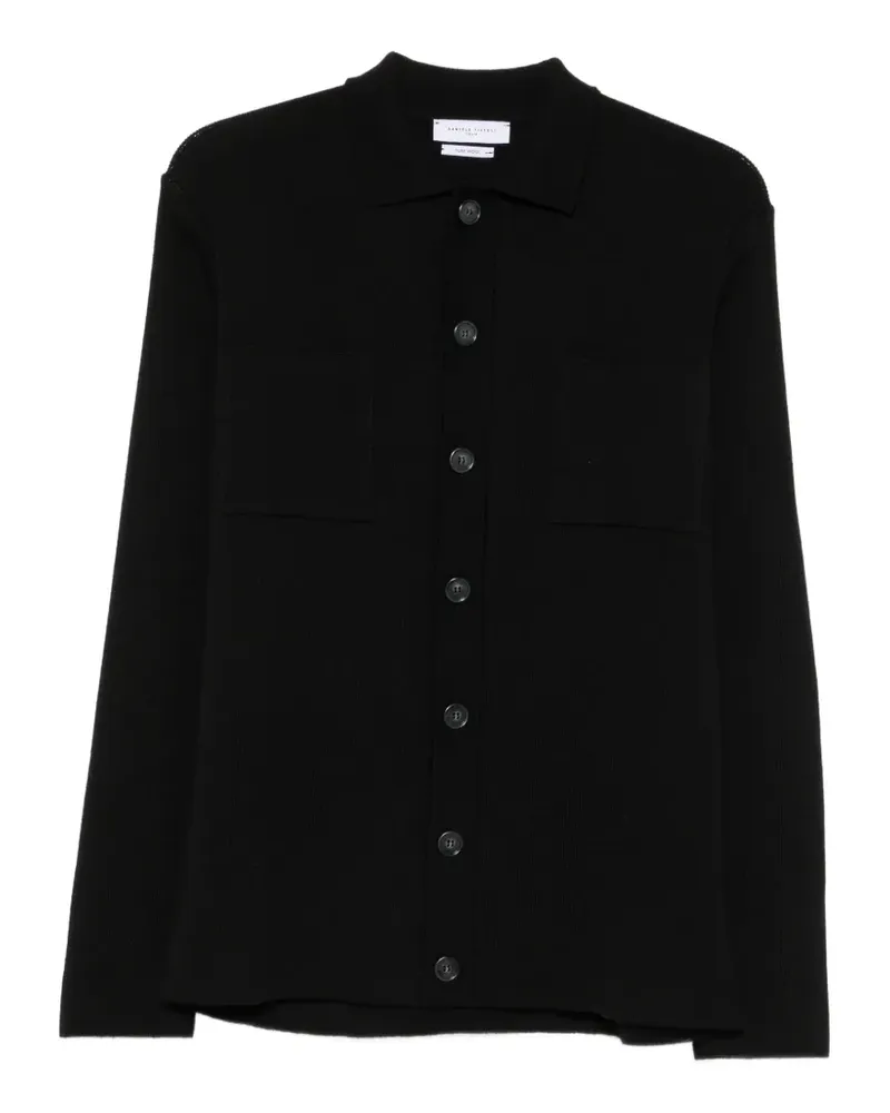 Daniele Fiesoli Geknöpfter Cardigan mit aufgesetzten Taschen - Schwarz Schwarz