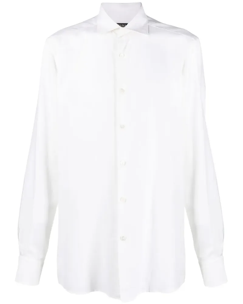 Ermenegildo Zegna Klassisches Hemd - Weiß Weiß