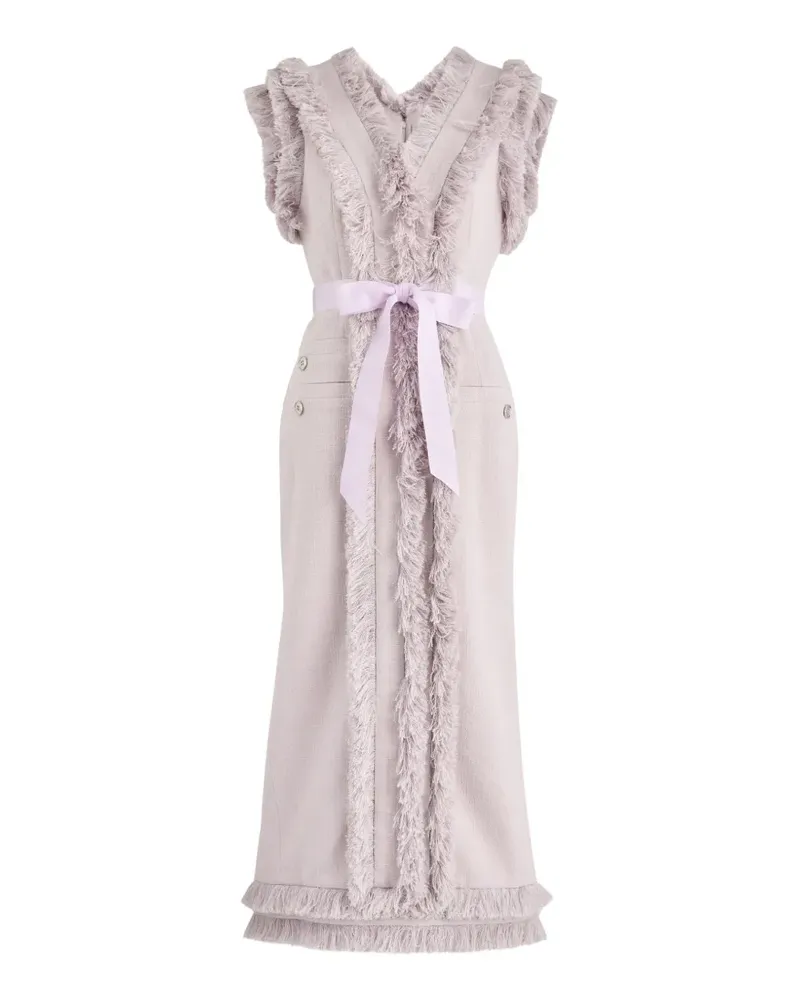 Huishan Zhang Arlo tweed midi dress - Violett Violett