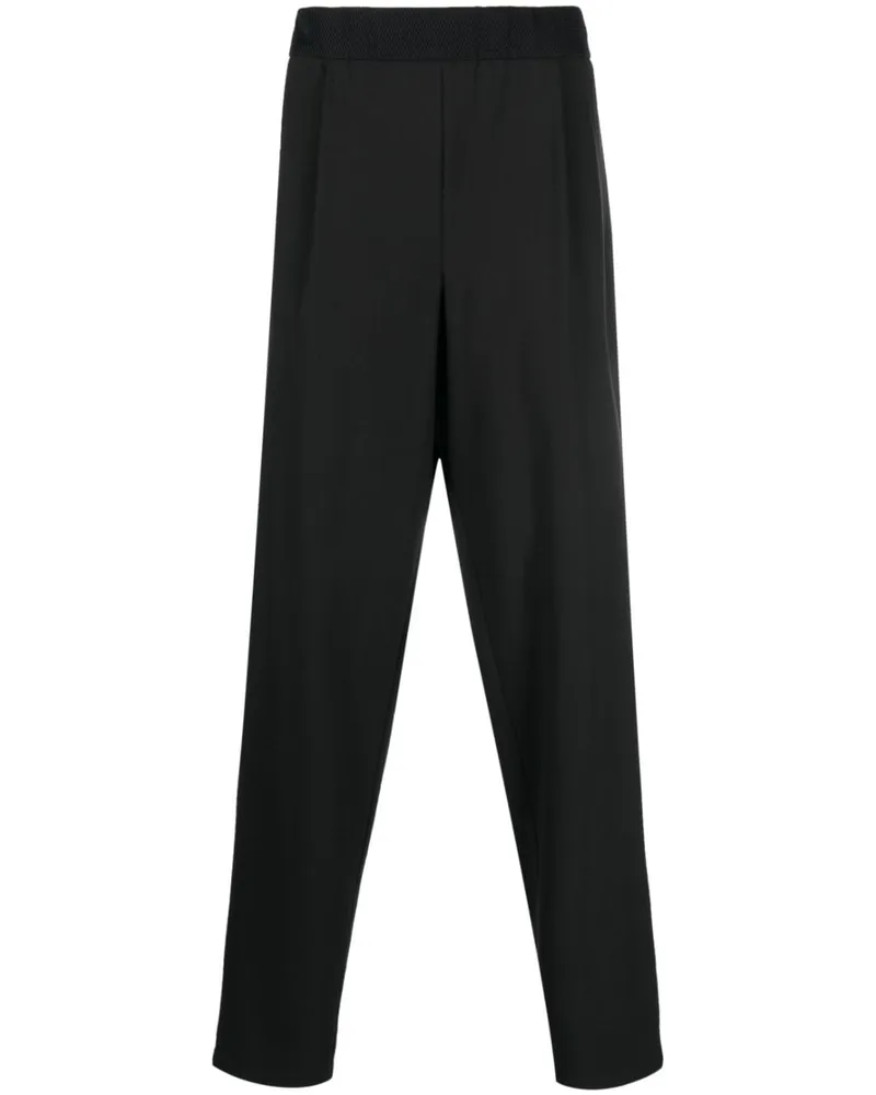 Giorgio Armani Tapered-Hose mit Bundfalten - Schwarz Schwarz