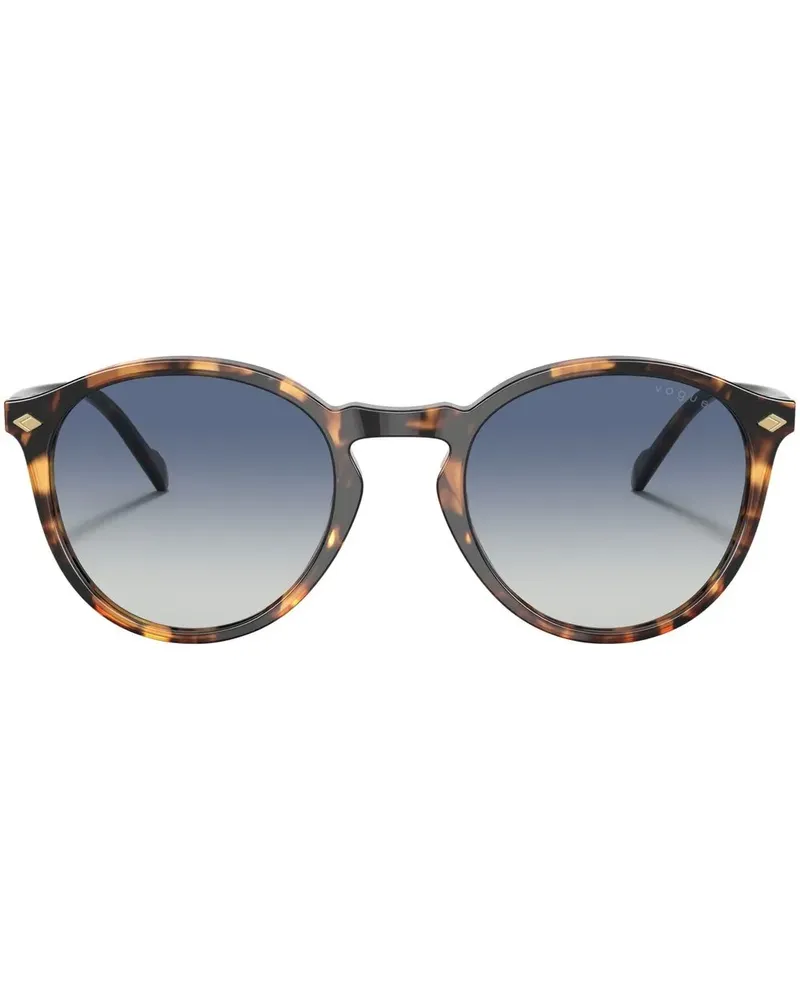 Vogue Runde Sonnenbrille in Schildpattoptik - Braun Braun