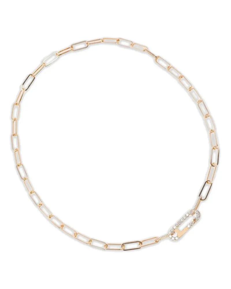 Alinka 18kt Linka Rotgoldhalskette mit Diamanten - Rosa Rosa