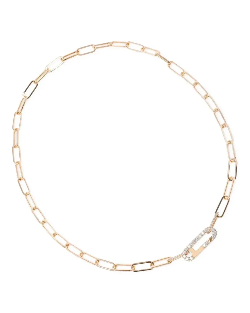 Alinka 18kt Linka Rotgoldhalskette mit Diamanten - Rosa Rosa