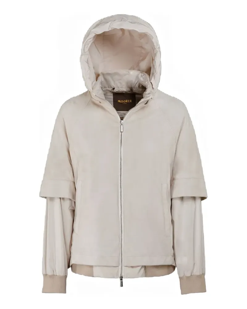 MOORER Talitha-STP hooded jacket - Grau Grau