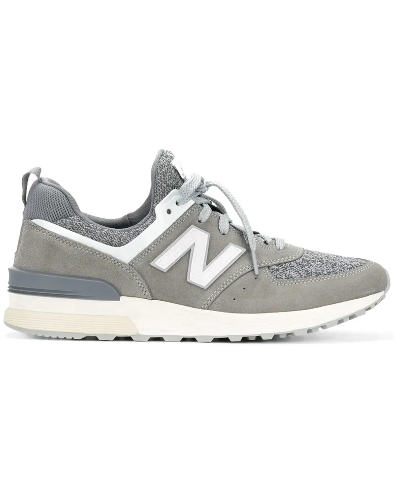 New Balance Wildleder-Sneakers mit Logo - Grau Grau