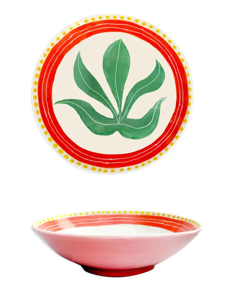 Laetitia Rouget Salatschüssel aus Seegras - Rosa Rosa