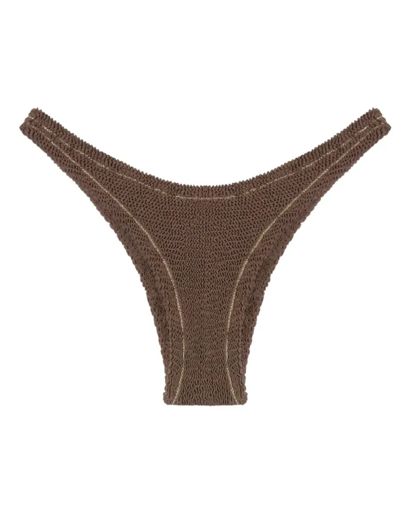 Reina Olga Ginny crinkled bikini bottoms - Braun Braun