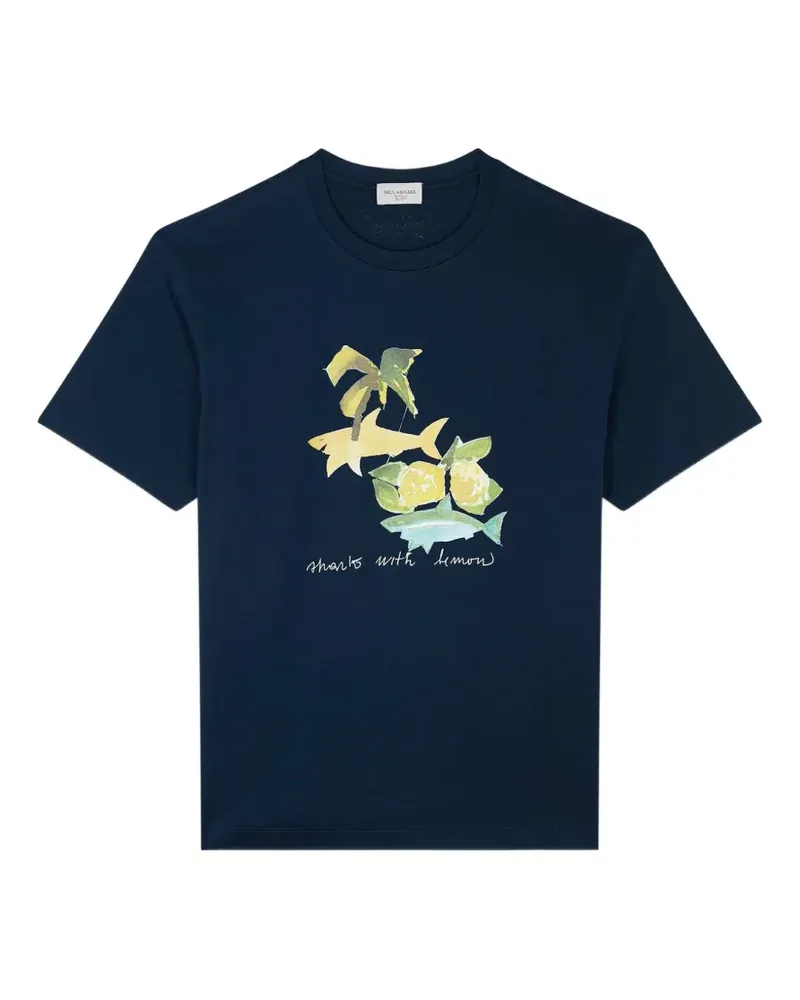 Paul & Shark graphic-print T-shirt - Blau Blau