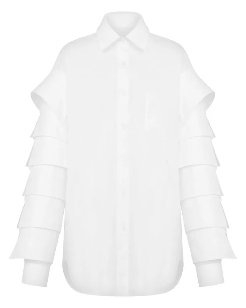 Moschino Ausgestelltes Hemd - Weiß Weiß