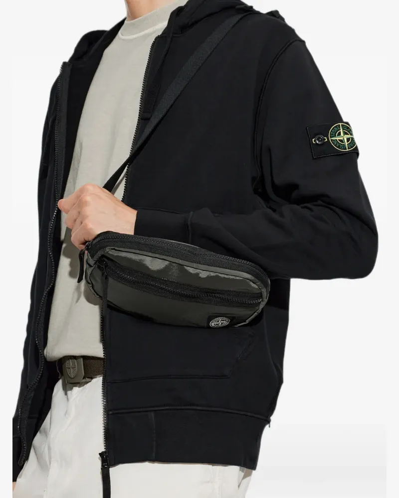 Stone Island Gürteltasche mit Logo-Patch - Grün Grün