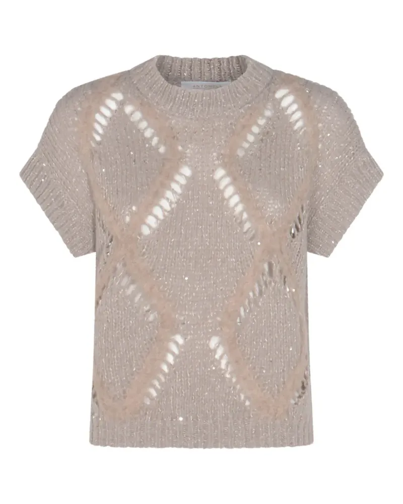 Antonelli Firenze short-sleeves top - Nude Nude