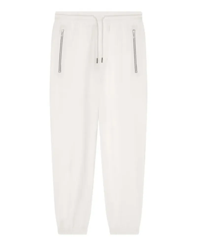 Armani Exchange logo-patch drawstring track pants - Weiß Weiß
