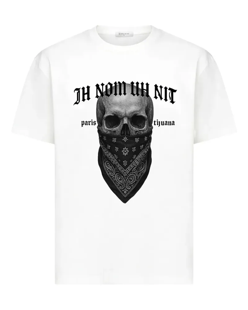IH NOM UH NIT Skull 20 T-Shirt mit Print - Weiß Weiß