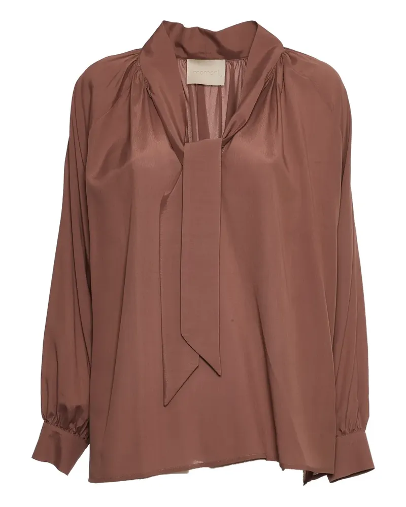 Momoni Tabatinga Bluse mit Schleifenkragen - Rosa Rosa