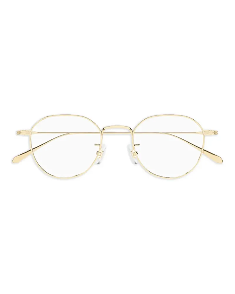 Montblanc Brille mit rundem Gestell - Gold Gold