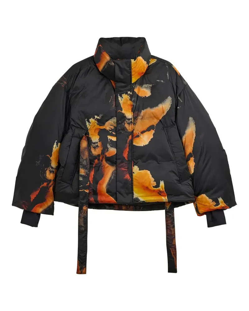 Y-3 Steppjacke mit Print - Schwarz Schwarz