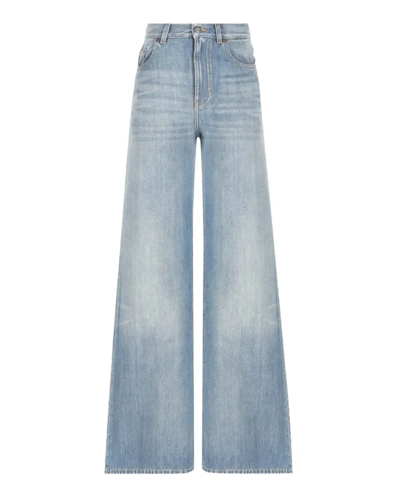 Chloé Weite Jeans mit hohem Bund - Blau Blau