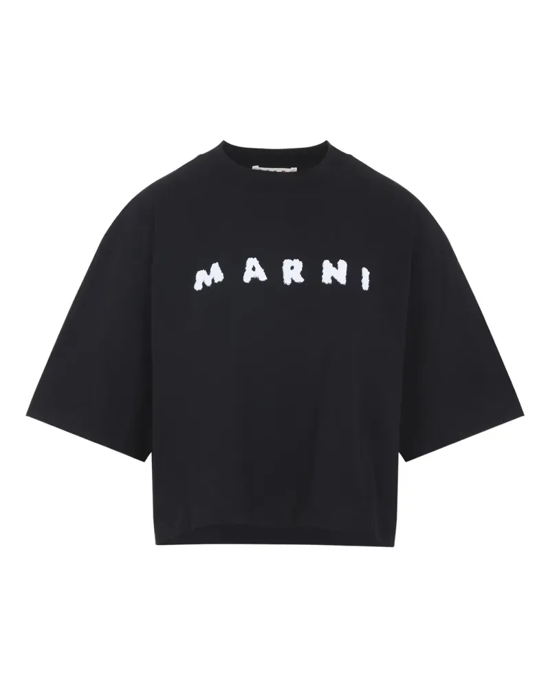 Marni logo T-shirt - Schwarz Schwarz