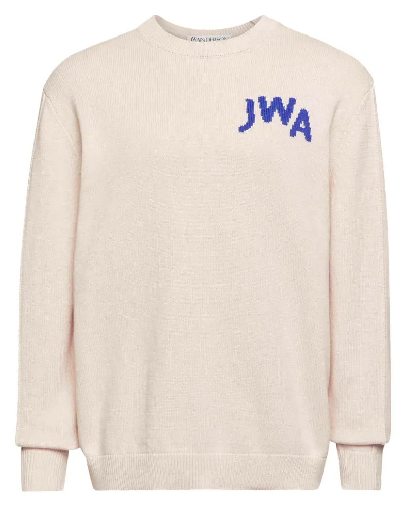 J.W.Anderson Pullover mit Intarsien-Logo - Nude Nude