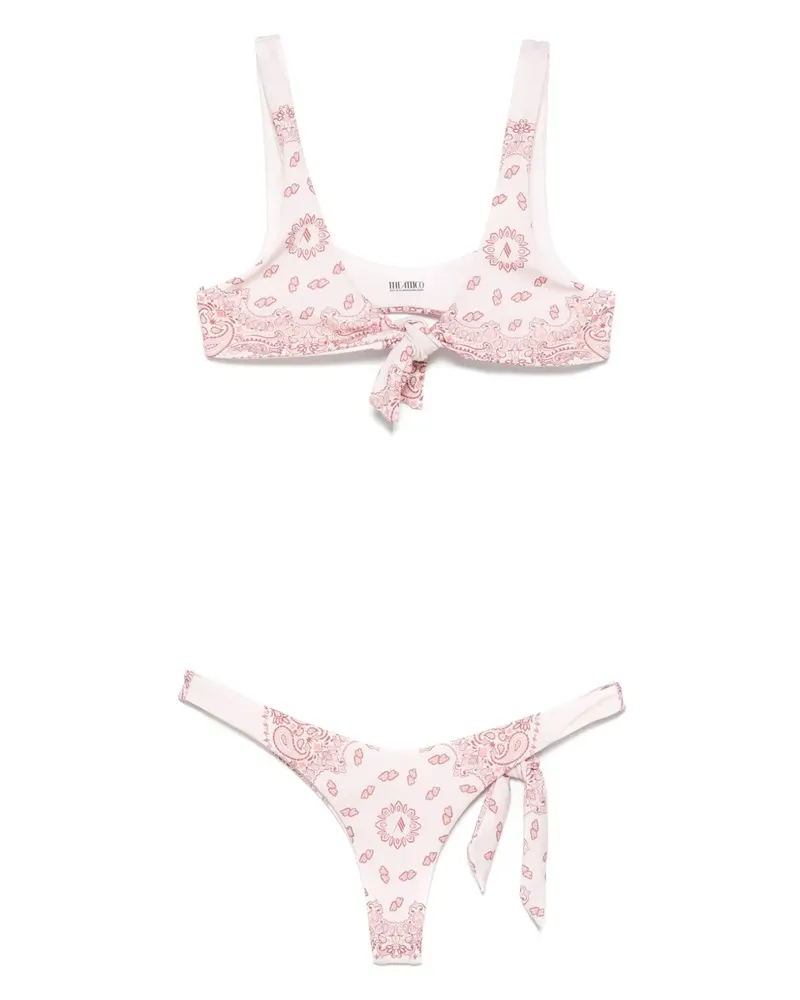 ATTICO Bikini mit Paisley-Print - Rosa Rosa