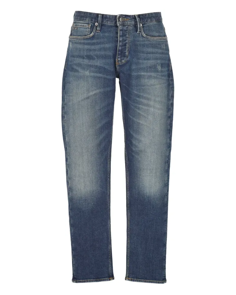 Emporio Armani Jeans in Distressed-Optik - Blau Blau