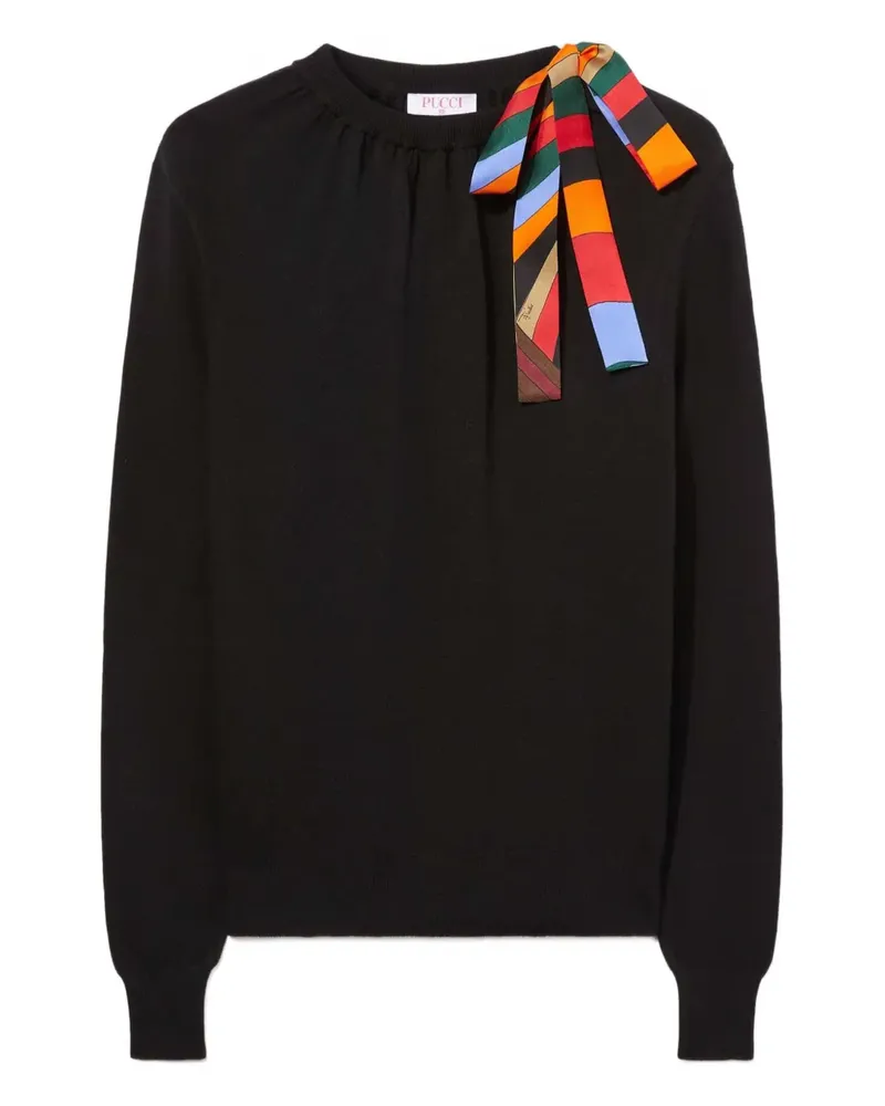 Emilio Pucci iride-print sweater - Schwarz Schwarz