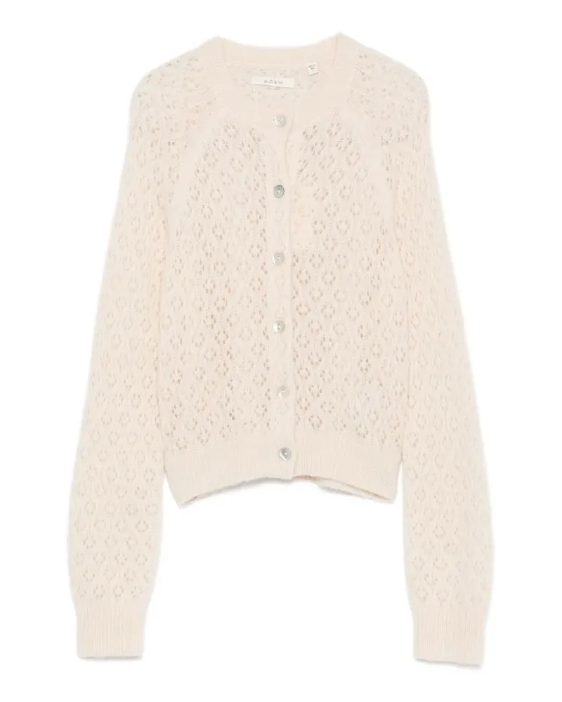 DÔEN Cardigan aus Pointelle-Strick - Nude Nude