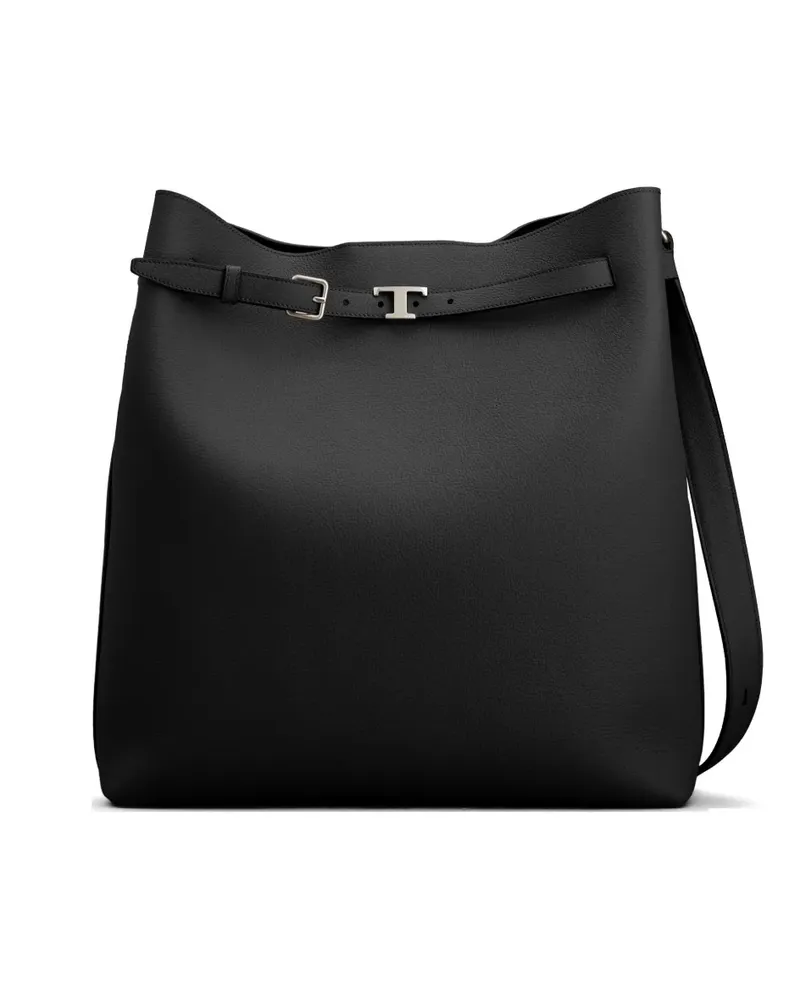 TOD'S medium detachable-pouch tote bag - Schwarz Schwarz