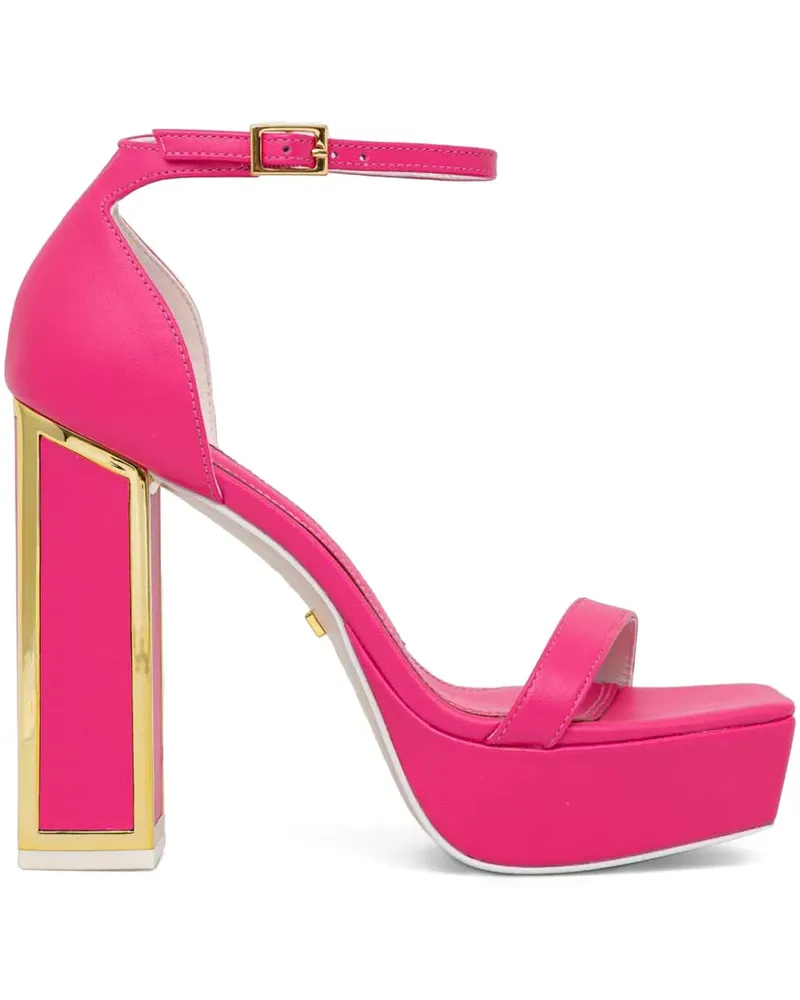 Kat Maconie Missy Plateau-Sandalen mit Knöchelriemen 125mm - Rosa Rosa