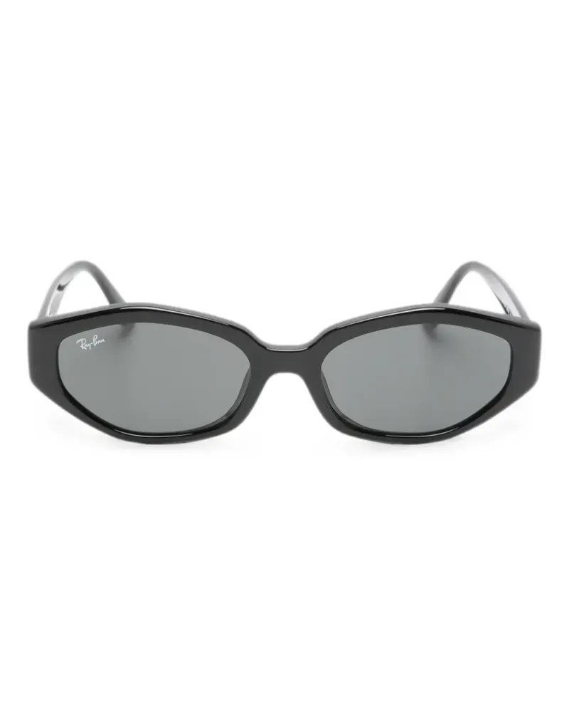Ray Ban geometric-frame sunglasses - Schwarz Schwarz