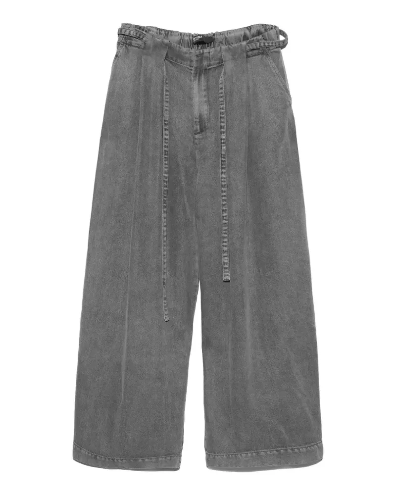 BIMBA Y LOLA Ausgeblichene Jeans mit Gürtel - Grau Grau