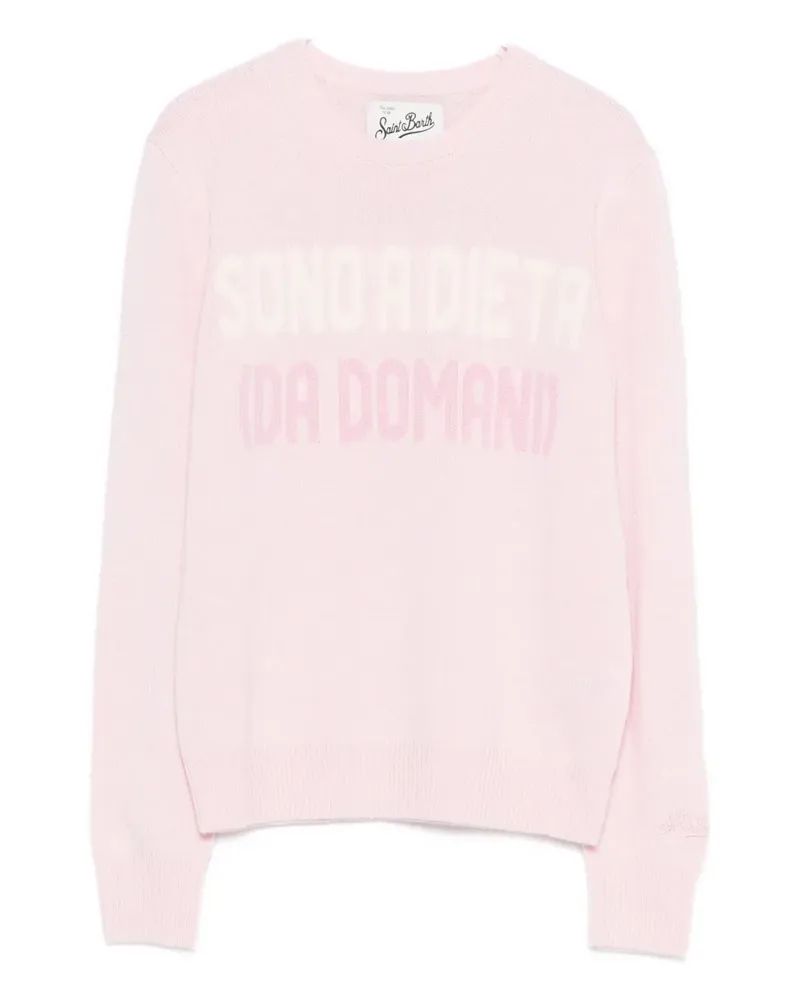 MC2 Saint Barth Gerippter Strickpullover - Rosa Rosa