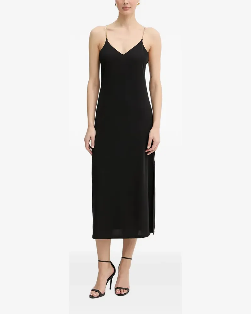Morgan Minikleid mit Kettenträgern - Schwarz Schwarz