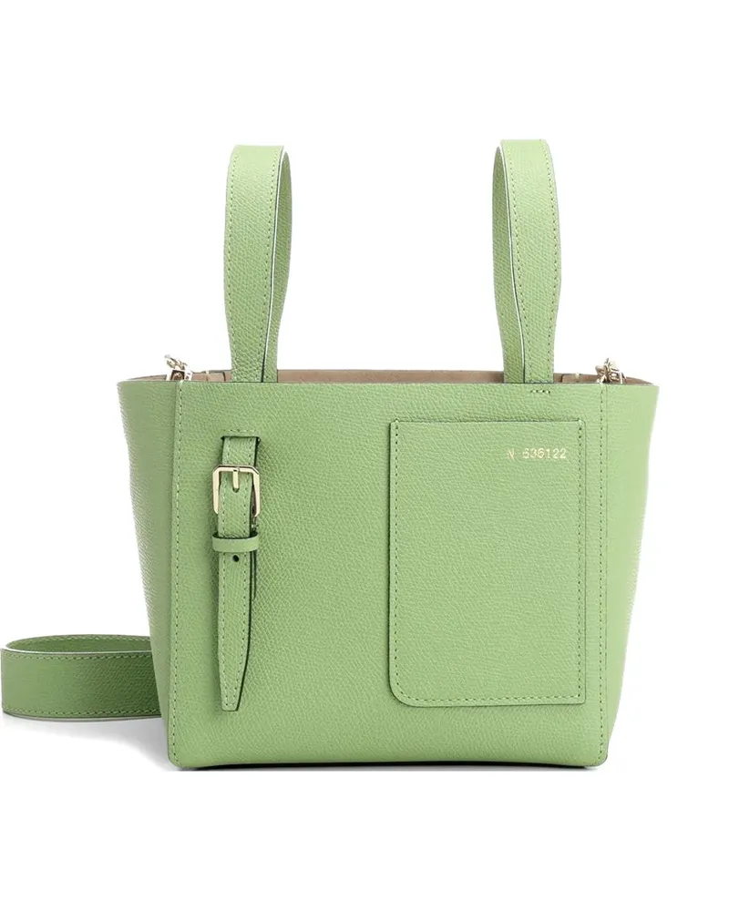 Valextra mini leather bucket bag - Grün Grün