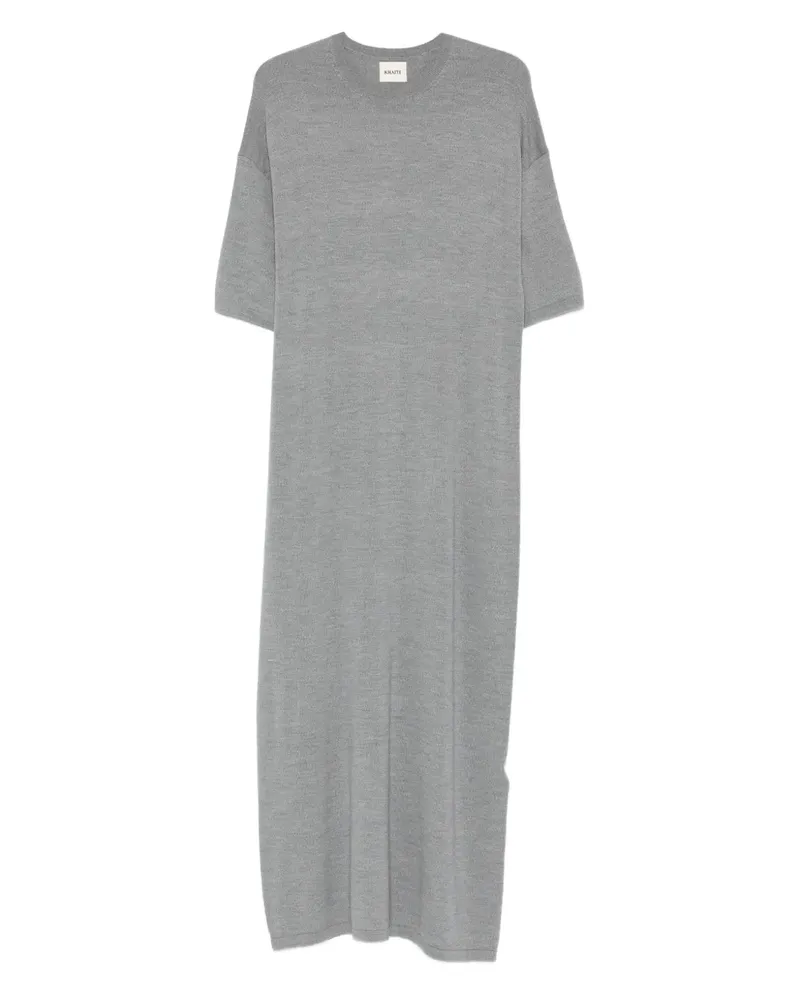 KHAITE Midikleid mit kurzen Ärmeln - Grau Grau