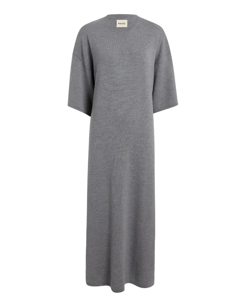 KHAITE Midikleid mit kurzen Ärmeln - Grau Grau