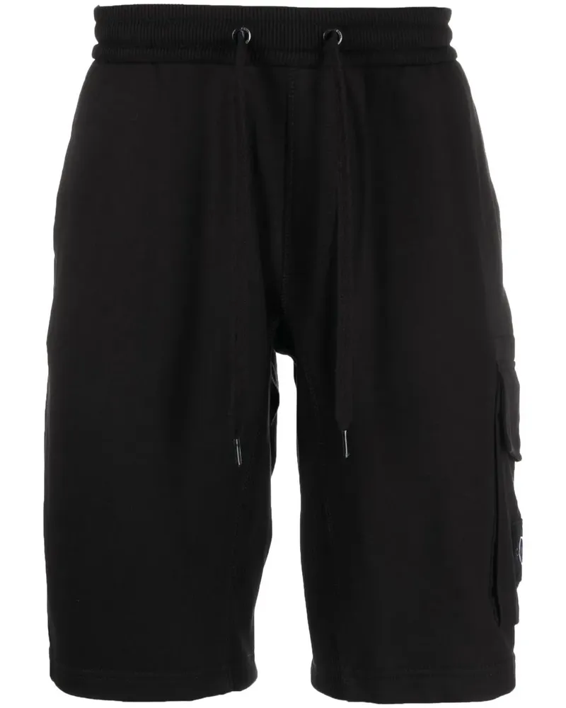 Calvin Klein Cargo-Shorts mit Logo-Patch - Schwarz Schwarz