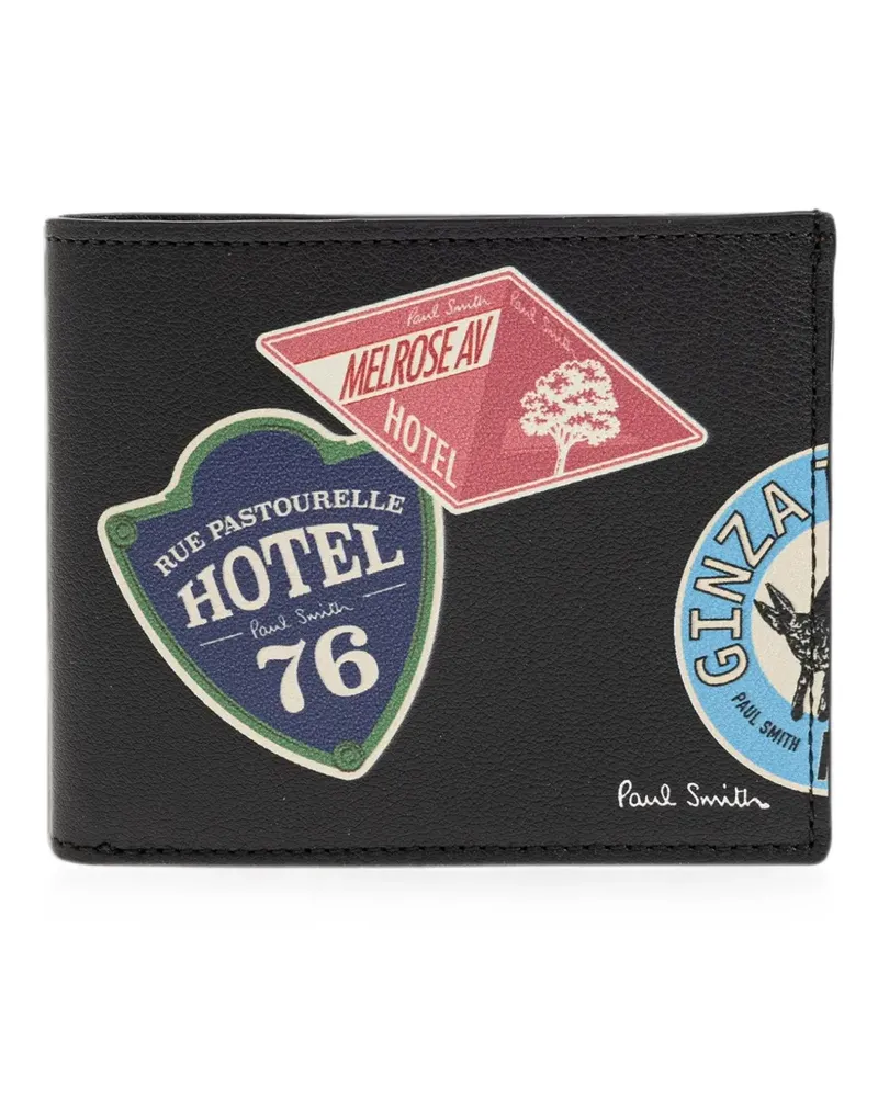 Paul Smith Portemonnaie mit grafischem Print - Schwarz Schwarz