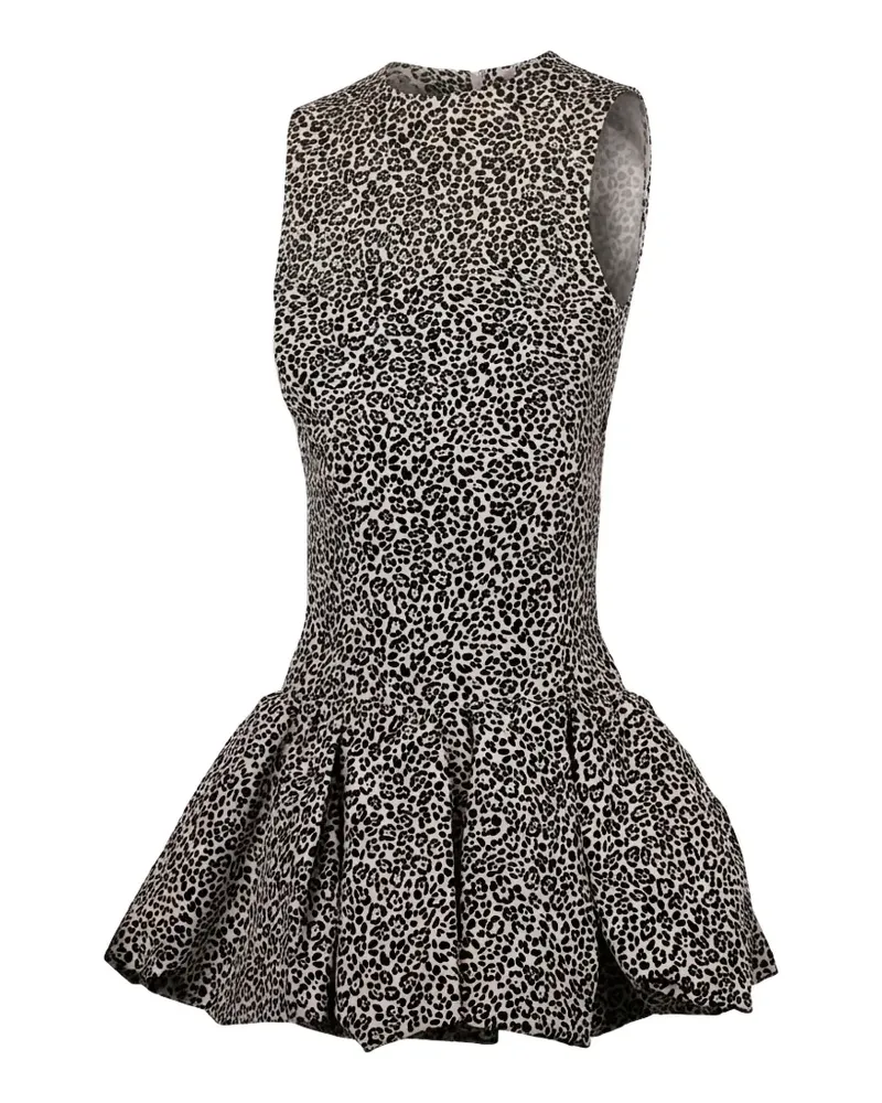 Valentino Garavani animal-print flared mini dress - Nude Nude