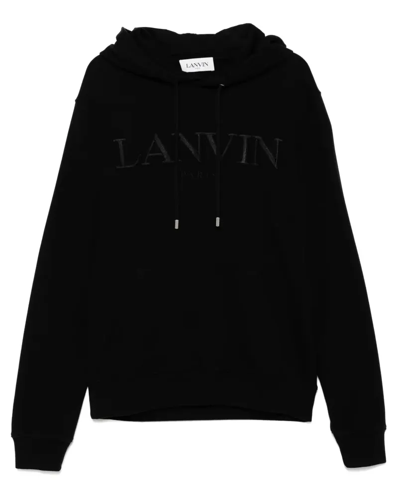Lanvin Bestickter Hoodie - Schwarz Schwarz