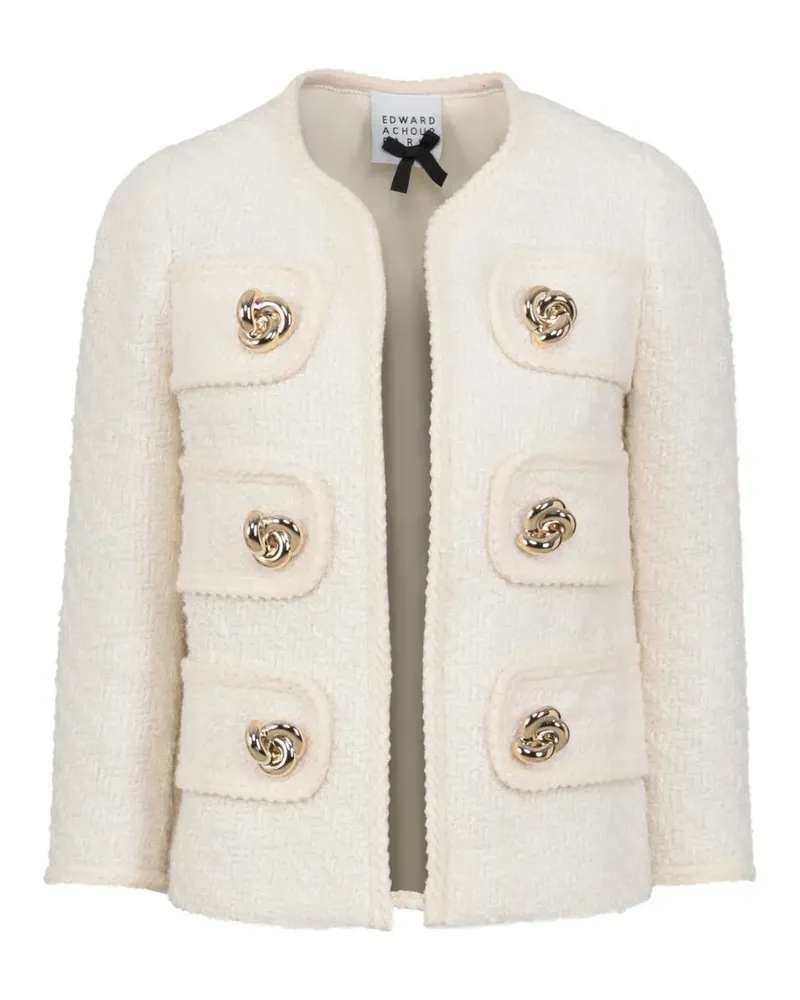 Edward Achour Jacke mit Tasche - Nude Nude