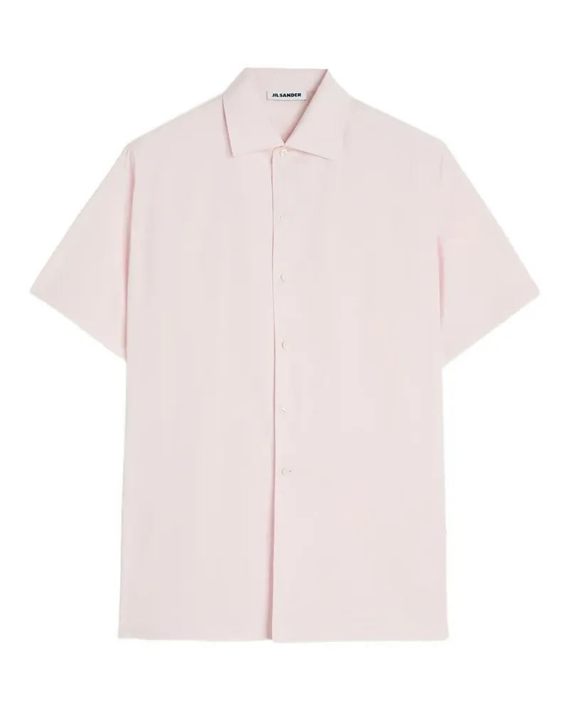 Jil Sander Kurzärmeliges Popeline-Hemd - Rosa Rosa