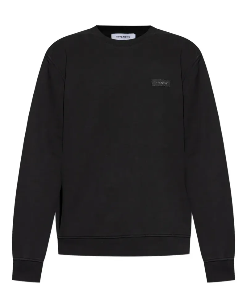 Givenchy Sweatshirt mit Logo-Schild - Schwarz Schwarz