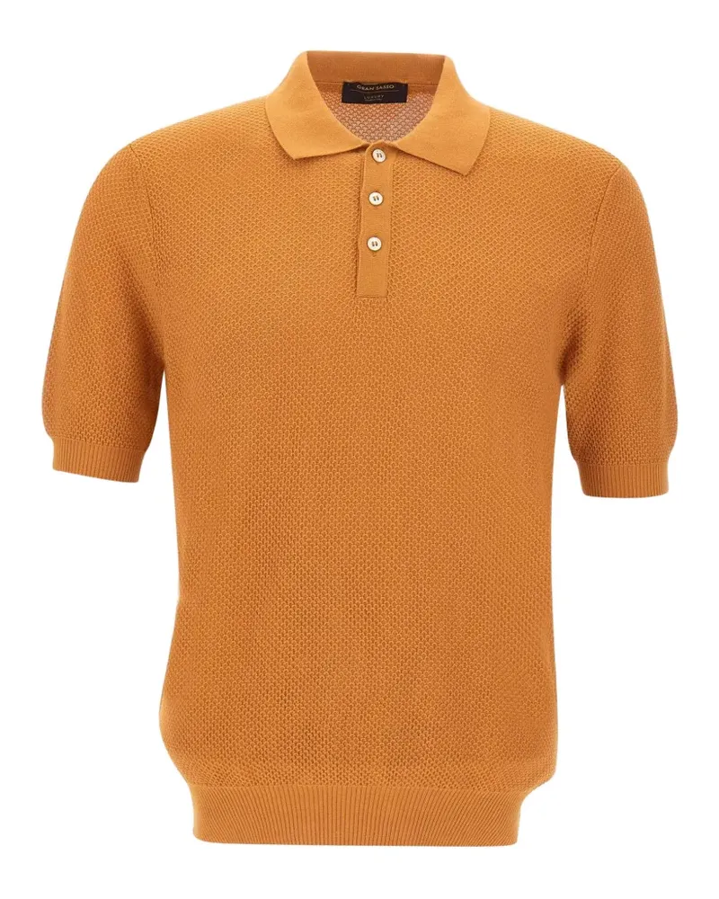 Gran Sasso Klassisches Poloshirt - Orange Orange