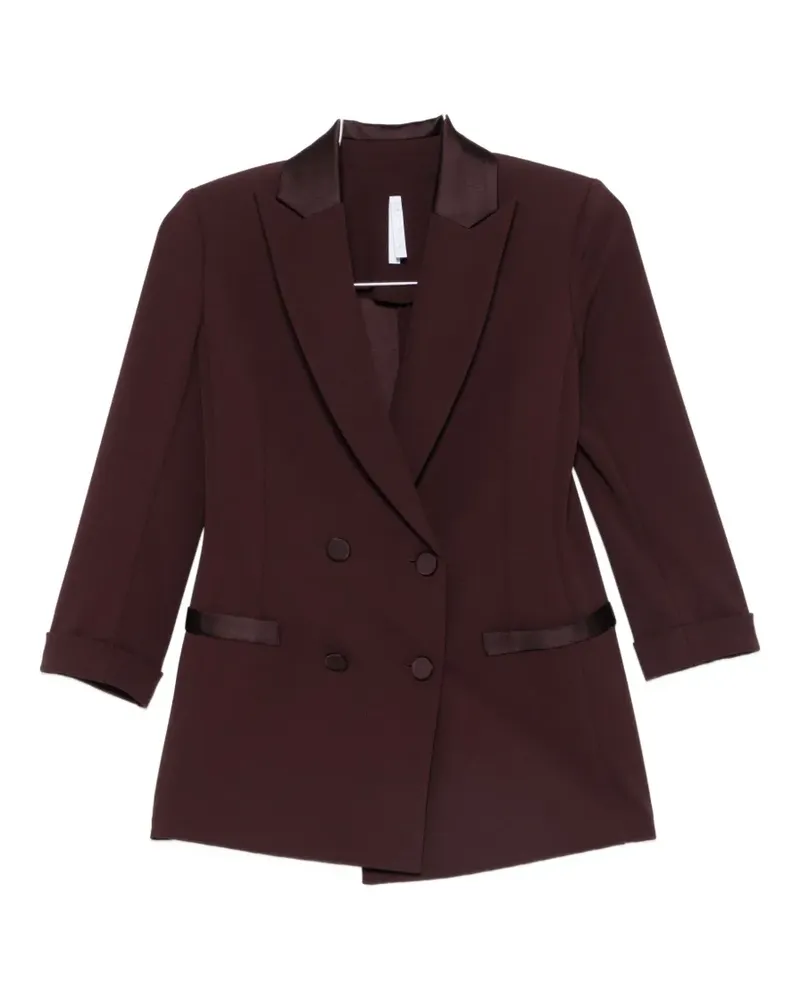 IMPERIAL double-breasted satin-trim jacket - Rot Rot