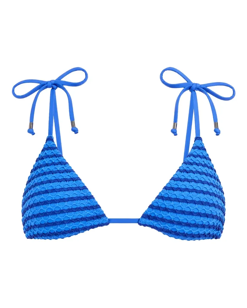 Seafolly Australia textured triangle bikini top - Blau Blau