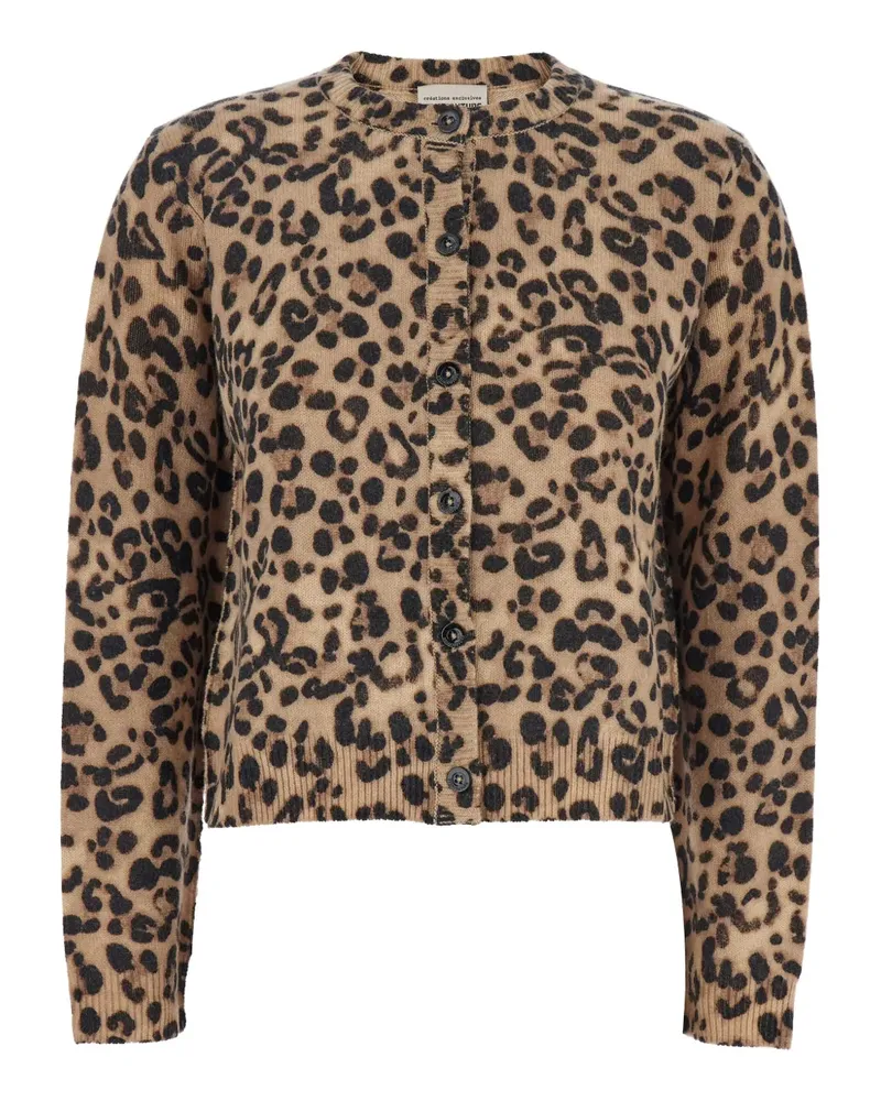Semicouture Cardigan mit Leoparden-Print - Schwarz Schwarz